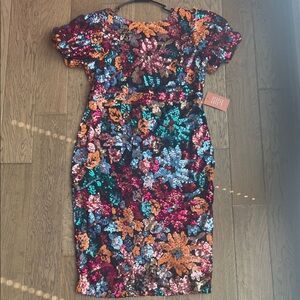 Ivy City Co Multicolor Sequin Midi Dress